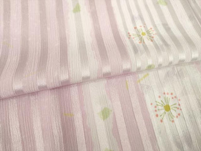 平和屋着物●長襦袢　無双仕立て　舞桜文　洗える着物　AABH8470ck
