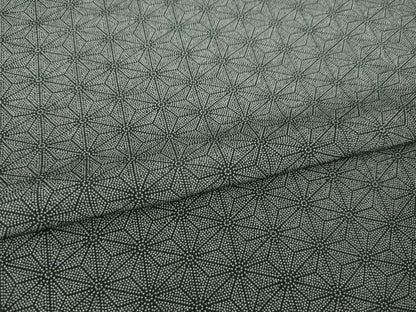 平和屋着物●江戸小紋　麻の葉文様　正絹　逸品　AABH8473ck