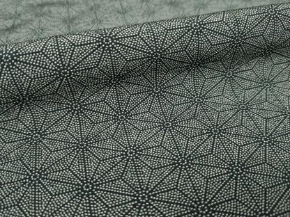 平和屋着物●江戸小紋　麻の葉文様　正絹　逸品　AABH8473ck