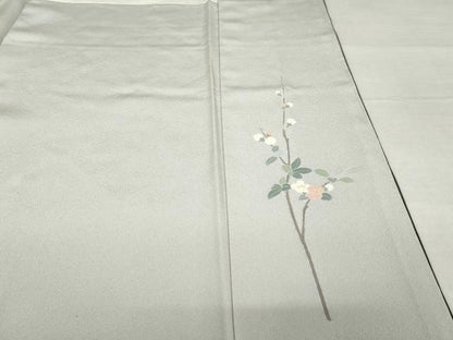 平和屋着物●訪問着　友禅　枝花文　暈し染め　正絹　逸品　AABH8477ck