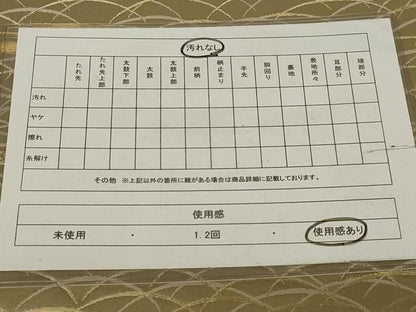 平和屋着物◎六通柄袋帯　芝文　金糸　正絹　逸品　AABH8492ou