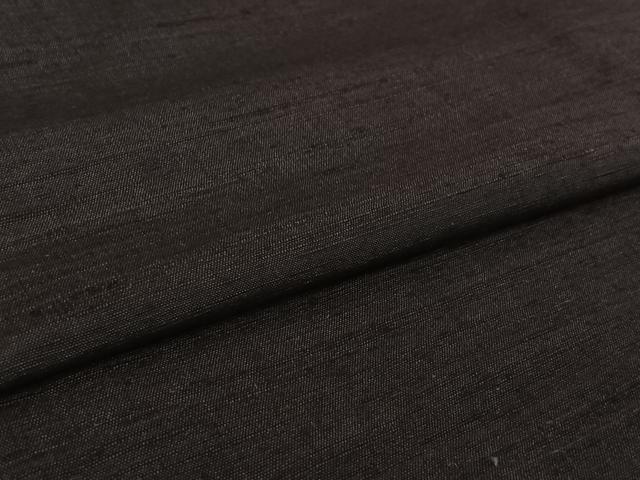 平和屋着物▽上質な紬　単衣　深紫色　正絹　逸品　AABH8521jh