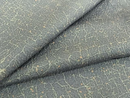 平和屋着物▽上質な小紋　単衣　霞文　正絹　逸品　AABH8534jh