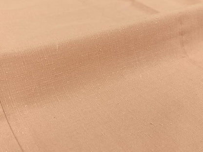 平和屋着物▽結城紬　単衣　撫子色　正絹　逸品　AABH8538jh