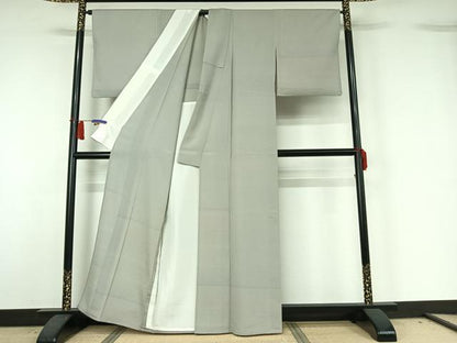 平和屋着物▽訪問着　単衣　110亀甲　霞文　正絹　逸品　AABH8540jh