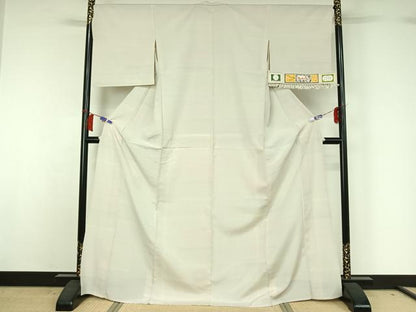 平和屋着物▽本塩沢　単衣　やまだ織　雪の中のきれ　110亀甲　横段文　証紙付き　正絹　逸品　AABH8543jh