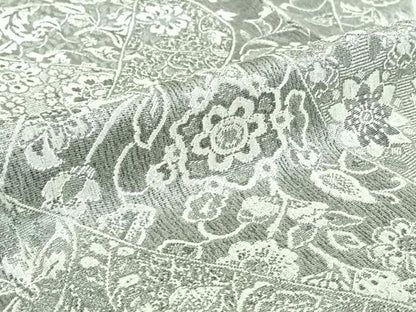 平和屋着物▽天目織　お召　単衣　正倉院更紗文様　反端付き　正絹　逸品　AABH8546jh