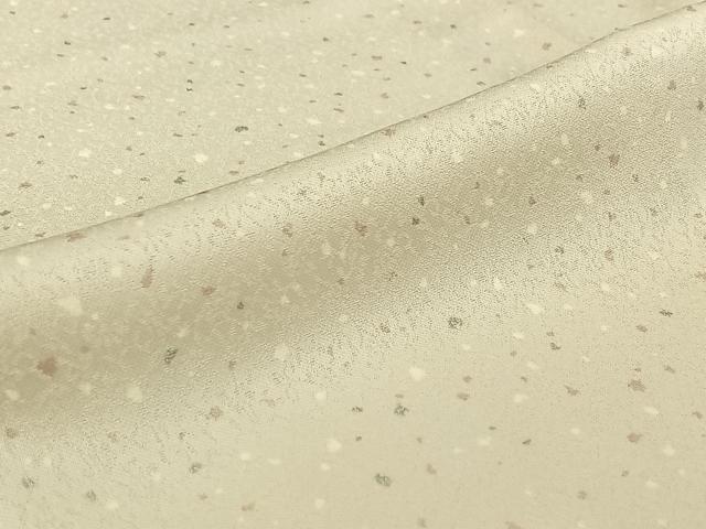 平和屋着物▽ジャパンオートクチュール　渡辺雪三郎　小紋　単衣　箔散らし文　銀彩　正絹　逸品　AABH8554jh