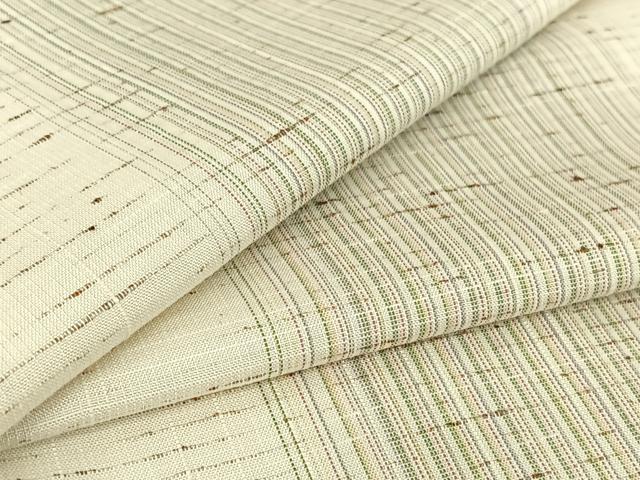 平和屋着物▽ぜんまい紬　単衣　縞　正絹　逸品　AABC0246fy 平和屋着物▽ぜんまい紬 単衣 縞 やまと誂製 正絹 逸品 AABH8559jh