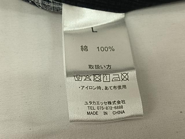 平和屋着物▽男性　小紋　単衣　縞　綿　AABH8560jh