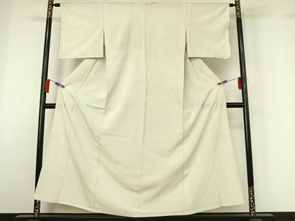 平和屋着物▽本塩沢　単衣　蚊絣　正絹　逸品　AABH8564jh