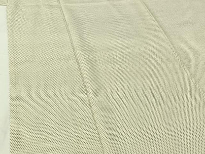 平和屋着物▽本塩沢　単衣　蚊絣　正絹　逸品　AABH8564jh