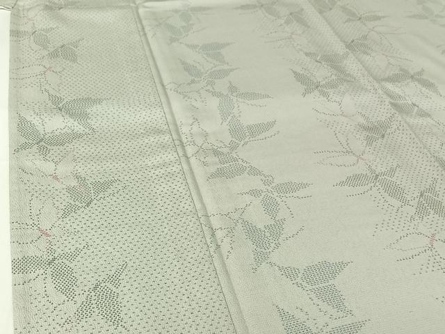 平和屋着物●西陣　しじら献上お召　反端付き　正絹　逸品　AABF9553ph 平和屋着物○西陣 しじら献上お召 反端付き 正絹 逸品 AABF9553ph