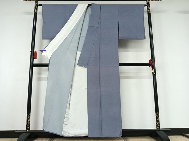 平和屋着物▽小紋師　黒岩秀硯　江戸小紋　単衣　角通し　正絹　逸品　AABH8574jh 平和屋着物▽小紋師 黒岩秀硯 江戸小紋 単衣 角通し 正絹
