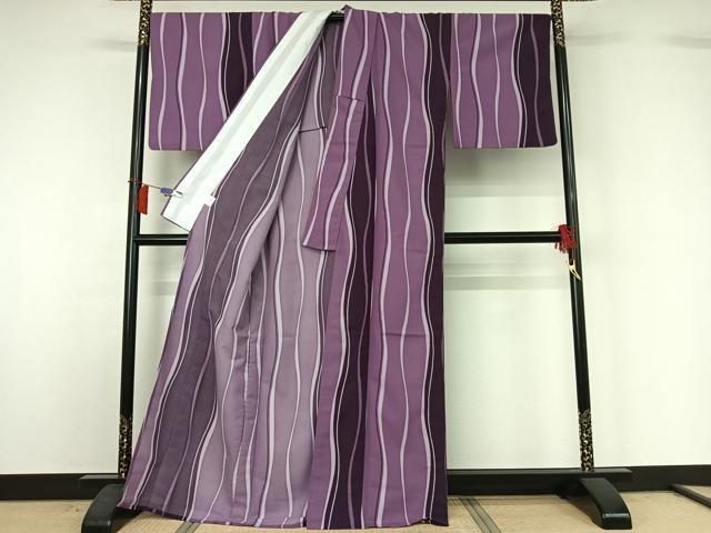 平和屋着物▽小紋　単衣　立涌文　洗える着物　AABH8582jh 平和屋着物▽小紋 単衣 立涌文 洗える着物 AABH8582jh
