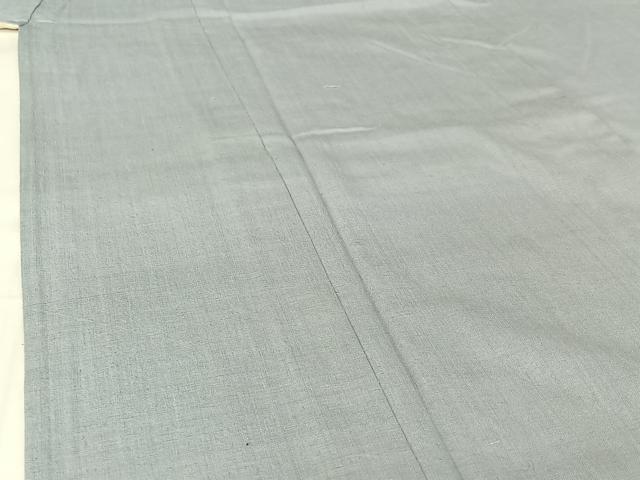平和屋着物▽本場結城紬　重要無形文化財　単衣　色無地　淡藤色　正絹　逸品　AABH8594jh 平和屋着物▽本場結城紬 重要無形文化財 単衣 色無地 淡藤