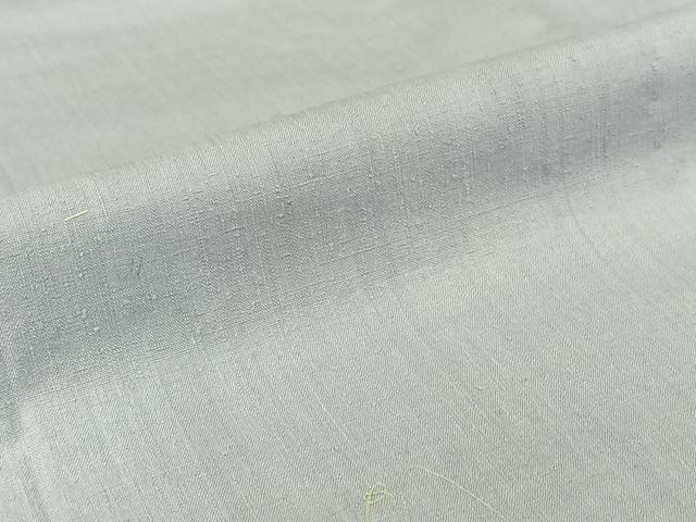 平和屋着物▽本場結城紬　重要無形文化財　単衣　色無地　淡藤色　正絹　逸品　AABH8594jh