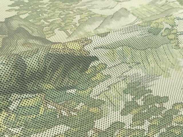 平和屋着物▽上質な小紋　単衣　紬地　風景文　正絹　逸品　AABH8608jh 平和屋着物▽上質な小紋 単衣 紬地 風景文 正絹 逸品 AABH8608jh