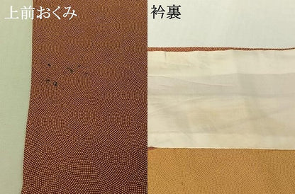平和屋着物▽江戸小紋　単衣　鮫小紋柄　正絹　逸品　AABH8609jh