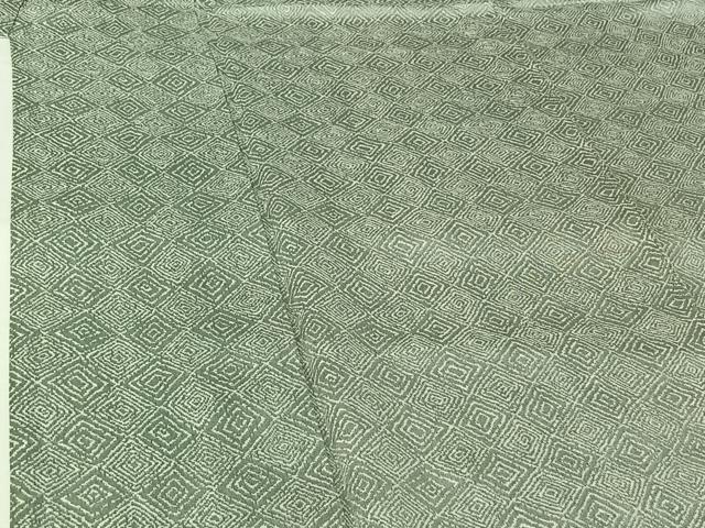平和屋着物▽上質な小紋　単衣　幾何学文様　正絹　逸品　AABH8611jh 平和屋着物▽上質な小紋 単衣 幾何学文様 正絹 逸品 AABH8611jh
