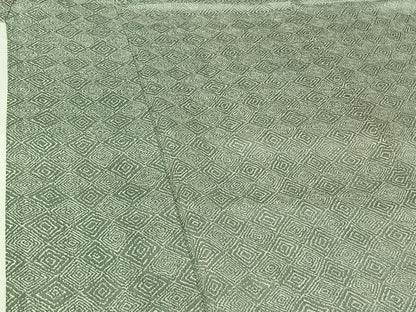平和屋着物▽上質な小紋　単衣　幾何学文様　正絹　逸品　AABH8611jh