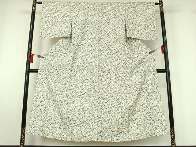 平和屋着物▽上質な小紋　単衣　舞花文　正絹　逸品　AABH8613jh 平和屋着物□上質な小紋 舞花文 正絹 逸品 CABF5786oyの通販 by 平和屋