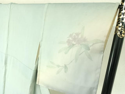 平和屋着物▽訪問着　無双　紗袷　紗×絽　枝花文　三越扱い　正絹　逸品　AABH8616jh