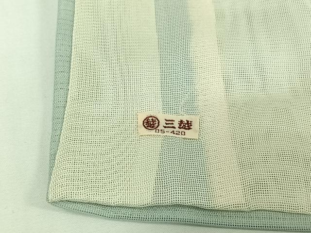 平和屋着物▽訪問着　無双　紗袷　紗×絽　枝花文　三越扱い　正絹　逸品　AABH8616jh