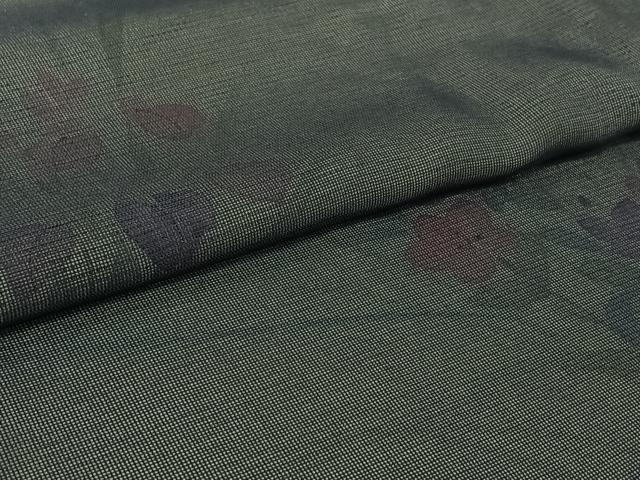 平和屋着物▽訪問着　無双　紗袷　紗×絽　手描き　流水花文　銀彩　三越扱い　正絹　逸品　AABH8617jh