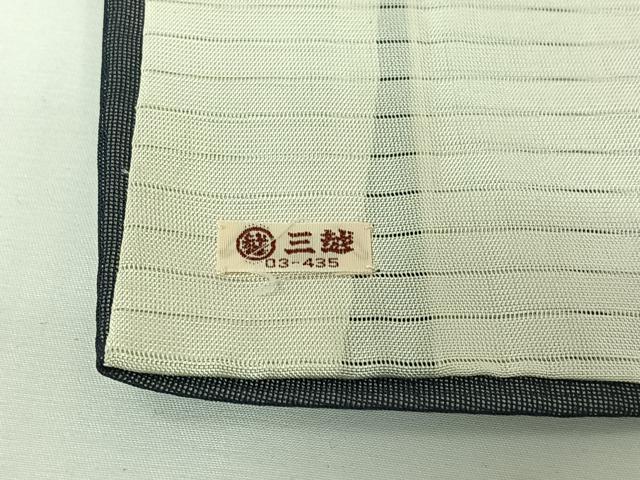 平和屋着物▽訪問着　無双　紗袷　紗×絽　手描き　流水花文　銀彩　三越扱い　正絹　逸品　AABH8617jh