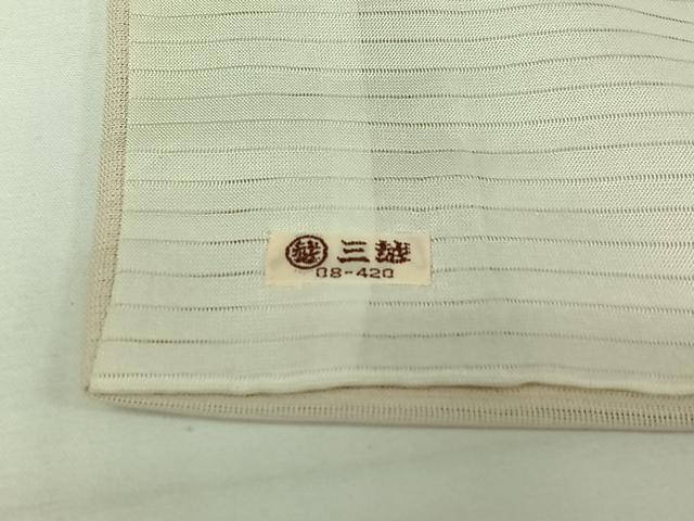 平和屋着物▽訪問着　無双　紗袷　紗×絽　手描き　草花文　三越扱い　正絹　逸品　AABH8618jh