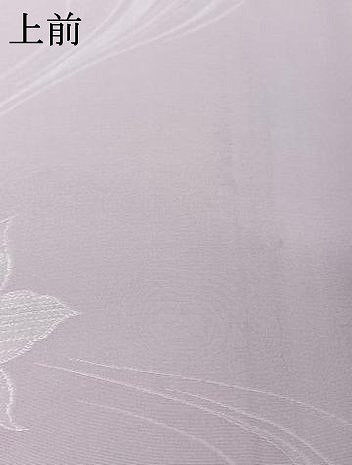 平和屋着物▽上質な色無地　単衣　竜田川地紋　薄葡萄色　正絹　逸品　AABH8622jh