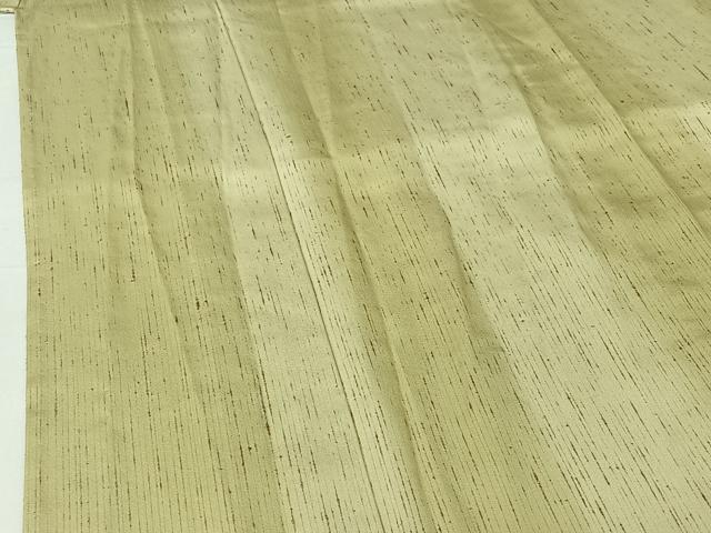 平和屋着物▽ぜんまい紬　単衣　たてぼかし　反端付き　正絹　逸品　AABH8631jh