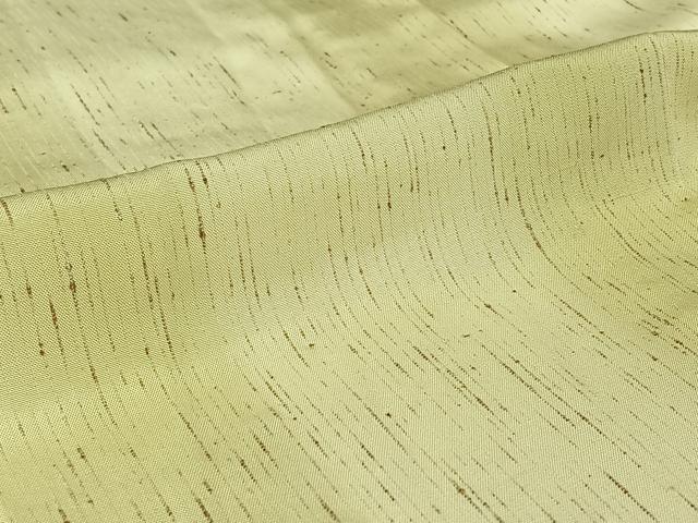 平和屋着物▽ぜんまい紬　単衣　たてぼかし　反端付き　正絹　逸品　AABH8631jh