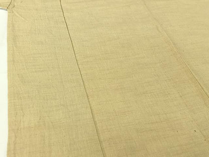 平和屋着物▽紬　単衣　霞文　綿　AABH8636jh