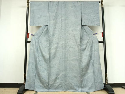 平和屋着物▽上質な小紋　単衣　霞文　暈し染め　やまと誂製　正絹　逸品　AABH8651jh