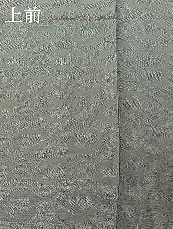平和屋着物▽上質な色無地　単衣　有栖川地紋　銀鼠色　正絹　逸品　AABH8655jh
