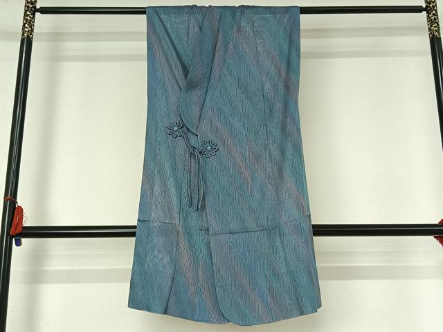 平和屋着物▽袖なし道中着　スリーシーズン　春夏秋　塵除け　霞文　暈し染め　正絹　逸品　AABH8670jh