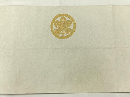 平和屋着物◎綴れ　八寸名古屋帯　花丸文　金銀糸　正絹　逸品　AABH8692uk