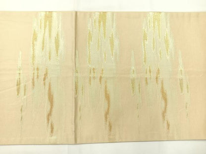 平和屋着物◎太鼓柄袋帯　霞文　金糸　正絹　逸品　AABH8707uk