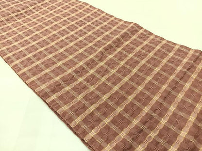 平和屋着物◎八寸名古屋帯　吉野間道　綿　AABH8756uk