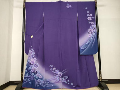 平和屋着物●豪華振袖　舞花文　正絹　逸品　AABH8761ck