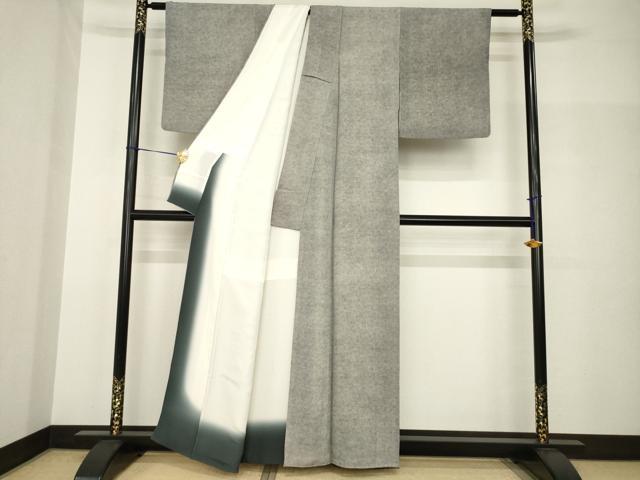 平和屋着物●江戸小紋　鮫小紋柄　正絹　逸品　AABH8771ck