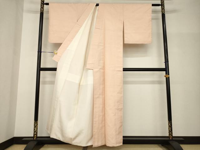 平和屋着物●上質な紬　色無地　宍色　正絹　逸品　AABH8774ck 平和屋着物○上質な紬 色無地 宍色 正絹 逸品 AABH8774ck