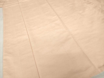 平和屋着物●上質な紬　色無地　宍色　正絹　逸品　AABH8774ck