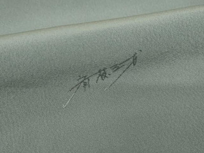 平和屋着物●染色作家　斉藤三才　小紋　大小あられ　正絹　逸品　AABH8778ck