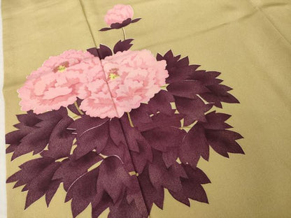 平和屋着物●訪問着　草花文　金彩　高島屋扱い　正絹　逸品　AABH8779ck