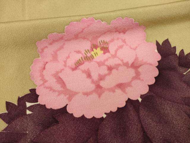 平和屋着物●訪問着　草花文　金彩　高島屋扱い　正絹　逸品　AABH8779ck