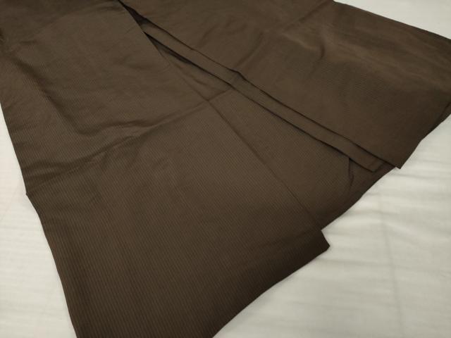 平和屋着物●男性　馬乗り袴　縞　正絹　逸品　AABH8782ck