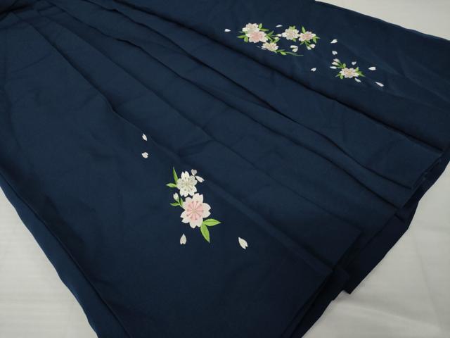 平和屋着物●女性　行灯袴　友禅　刺繍　桜　洗える着物　AABH8792ck